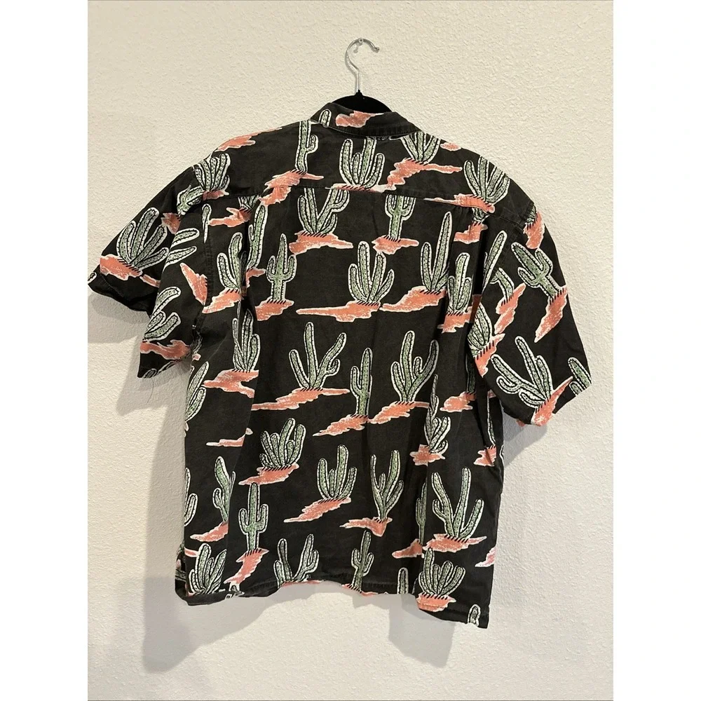 AMAZING & RARE! 1990's Cactus Club Los Angeles XL All Over Cactus Sunset Xl